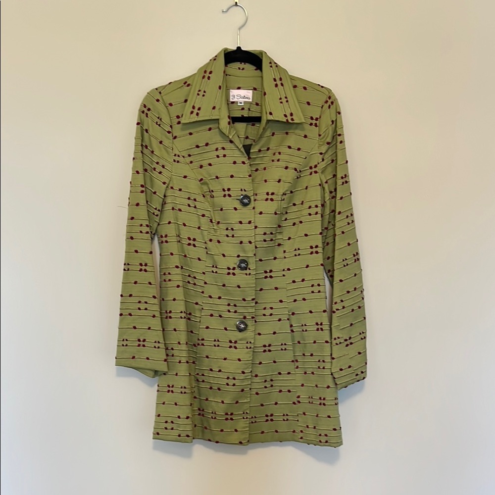 3 Sisters Green Patterned Women's Jacket